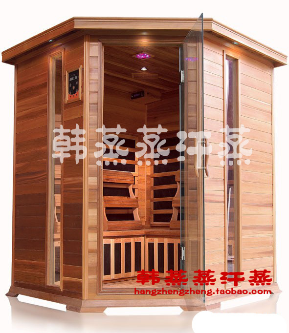 Korean steaming factory direct beauty salon multi-person carbon board room sweat steaming room 5 five people mobile family sauna energy wood