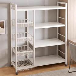 Kitchen Microwave Oven Rack Floor-Standing Multi-Layer Multi-Function Oven Snack Storage Rack Vegetable Storage Rack For Home