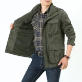 Осенняя дорожная куртка с карманами с капюшоном для отдыха, для мужчины среднего возраста, большой размер