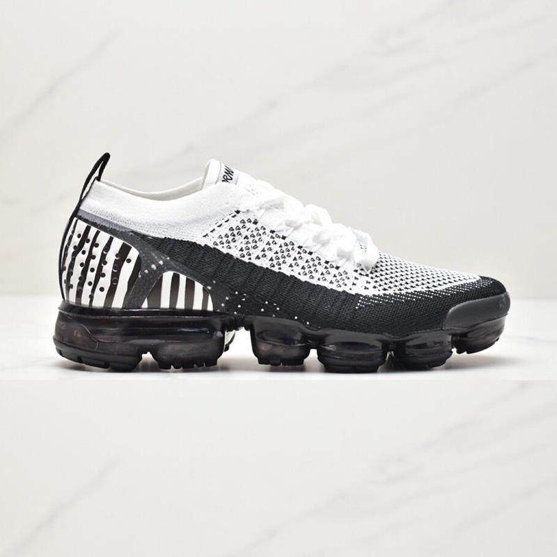 【 Xia Yang 】 2026 The new shoes Men's Shoes knitting Frenulum Running shoes Full palm air cushion shoes men and women dark grey gym shoes
