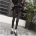 Mùa hè 2017 phiên bản Hàn Quốc mới của lỗ vá quần jean đen thô nữ 9 điểm chân quần bút chì quần dài thời trang công sở nữ Quần jean