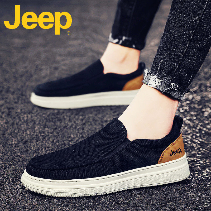jeep jeep shoes men's shoes summer breathable 2023 new casual style peas shoes canvas shoes men's cloth shoes