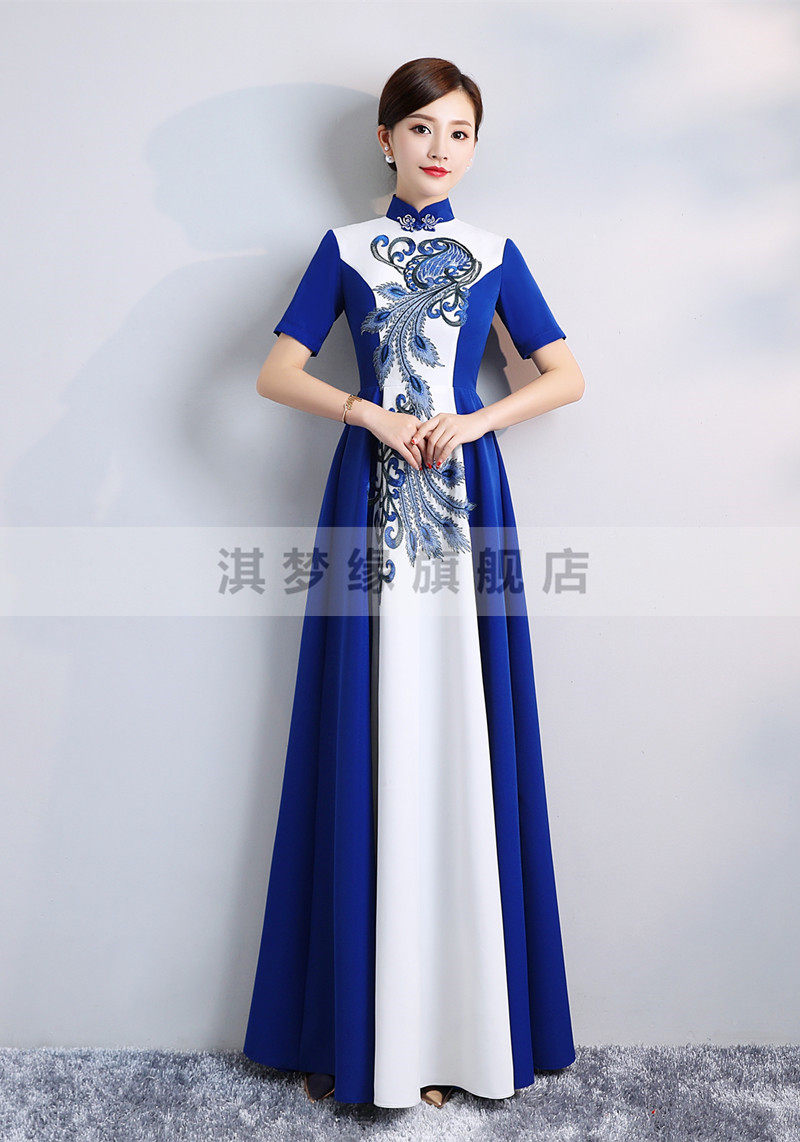 Robe de soirée manche de princesse - Ref 3210762 Image 15