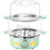 ca nấu mì siêu tốc mini Phần tử sống đôi nồi inox trứng đa chức năng hấp trứng mini máy luộc trứng tự động tắt máy ăn sáng - Nồi trứng ca nấu mì 2 tầng Nồi trứng