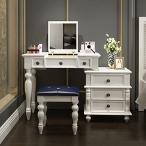 American clamshell dresser storage cabinet integrated small family type solid wood makeup table bedroom modern minimalist make-up table