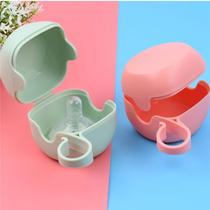 Manufacturer anti-fall PP plastic pacifier box to carry appeasement pacifier box bites box nipple containing box set to do
