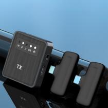 New one-to-two square plug-in outdoor shooting wireless lavalier microphone with goods custom-made radio microphone