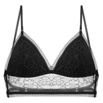 Direct selling French large backless U-shaped beautiful back bra without rims thin triangle cup underwear for women custom-made