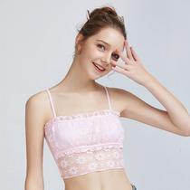 Girls underwear during development period cotton bra lace tube top breathable and comfortable vest for middle and high school students to wrap breasts
