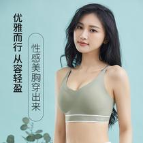 All-in-one seamless back-adjustable shoulder straps with versatile pads without rims bra bra camisole womens custom-made