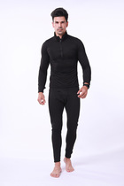 Outdoor tactical thermal underwear set fleece pants autumn antibacterial stretch pajamas pajamas two-piece set