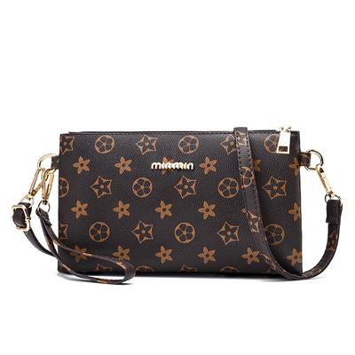 软皮小包包女包2021夏季新款潮简约百搭中年妈妈包单肩斜挎买菜包