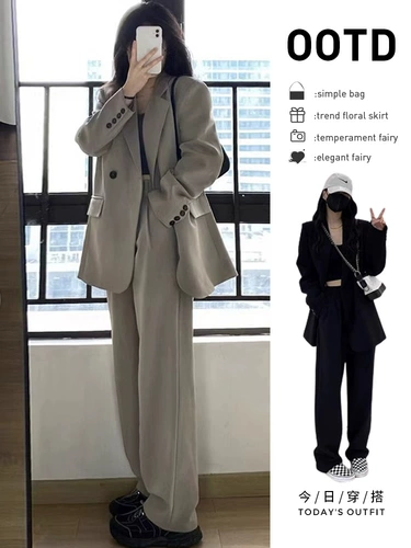 Демисезонный пиджак классического кроя, осенний классический костюм, дизайнерский комплект, подходит для подростков, изысканный стиль, тренд сезона