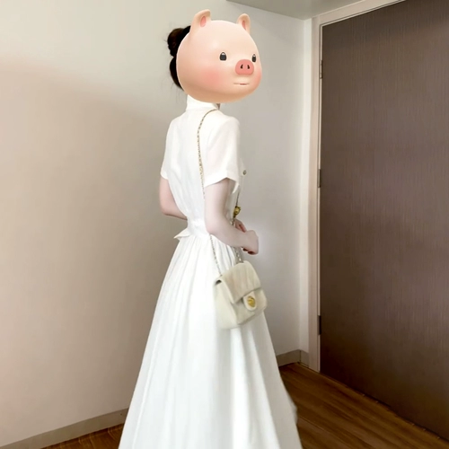 Белая летняя рубашка, корсет, длинная юбка, подходит для подростков, премиум класс, французский стиль