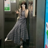 Летний жилет без рукавов, асимметричная длинная юбка, подходит для подростков, изысканный стиль