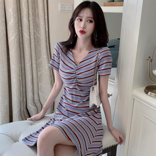 Элитное сексуальное летнее платье, французский стиль, в западном стиле, большой размер