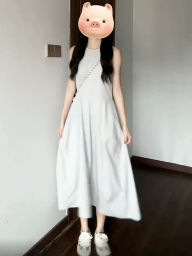 Летнее элитное платье без рукавов, французский стиль