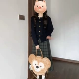 Осенняя небольшая юбка в складку, платье, комплект, коллекция 2023, подходит для подростков