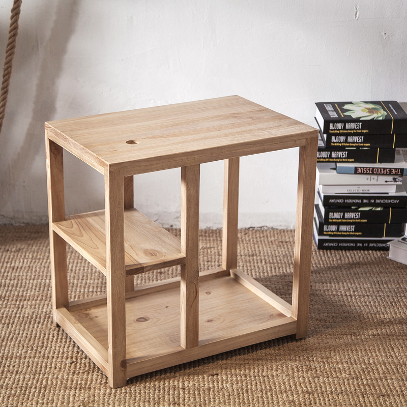 Simple kung fu small coffee table drinking tea table living room sofa side cabinet movable tea table bucket cabinet tea water cabinet