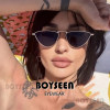 European and American trendy new triangle sunglasses, fashionable metal frame sunglasses, travel street photography, concave shape glasses, sun protection