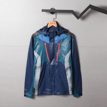 Foreign trade original single spring and autumn mens jacket jacket Casual hooded loose top Sunscreen sunscreen sports mountaineering suit