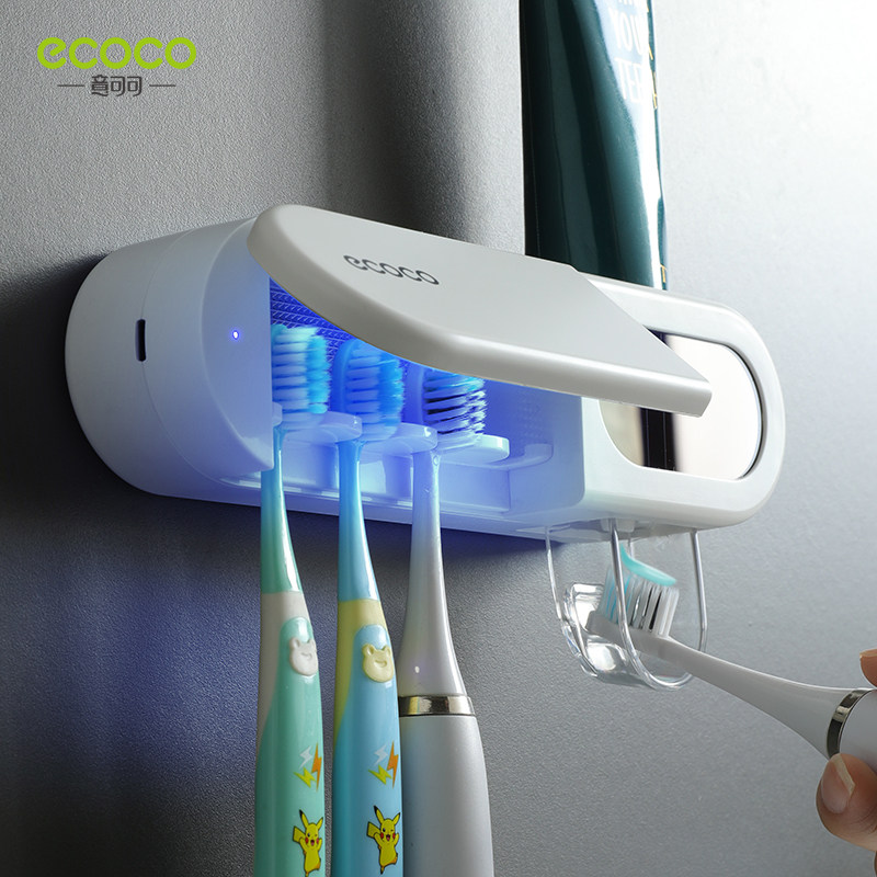 Italian Cocoa Electric Toothbrush Disinfection Box Toothbrush Disinfection Rack Toothbrush Sterilizer Toothbrush Shelve Shelve Sterilization