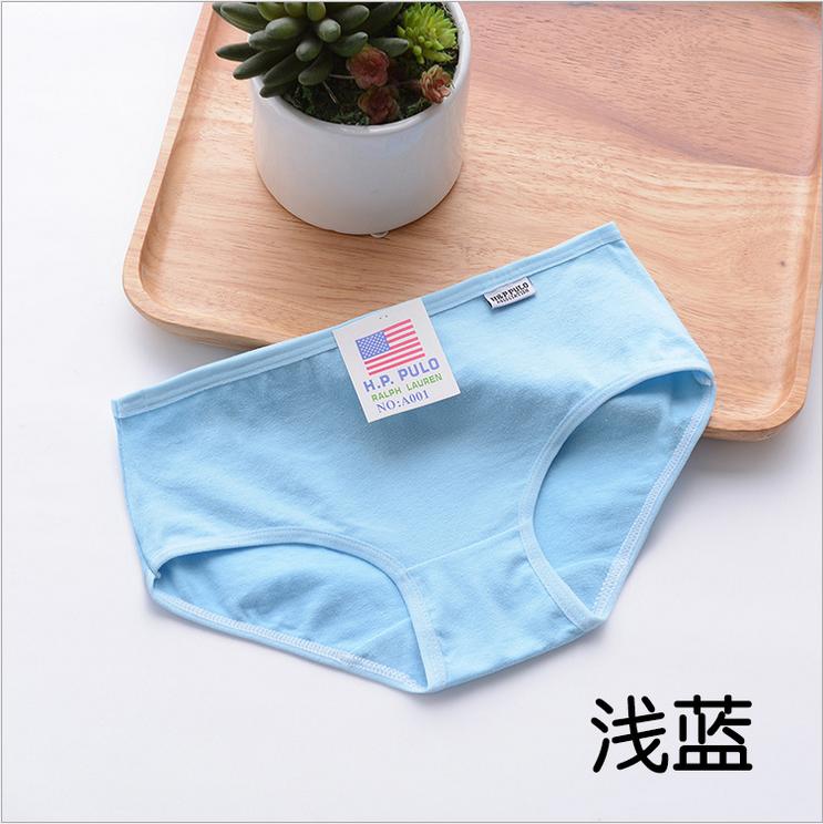 Quần lót nữ bằng vải cotton cotton waist eo vừa và thấp size cotton lớn màu trắng và đen đơn giản quần lọt khe nam cotton