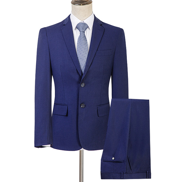 ໃໝ່ 2024 Buick 4S store suit workwear sapphire blue original ໂຮງງານຂາຍຜູ້ຊາຍແລະແມ່ຍິງ slim fit suit jacket workwear