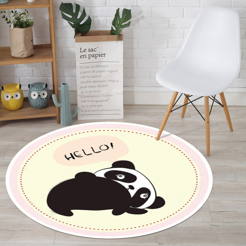 Đơn giản Bắc Âu thảm tròn Châu Âu thảm phòng ngủ chăn giỏ sàn mat ghế tròn pad phòng khách rocking ghế đệm - Thảm thảm khách sạn