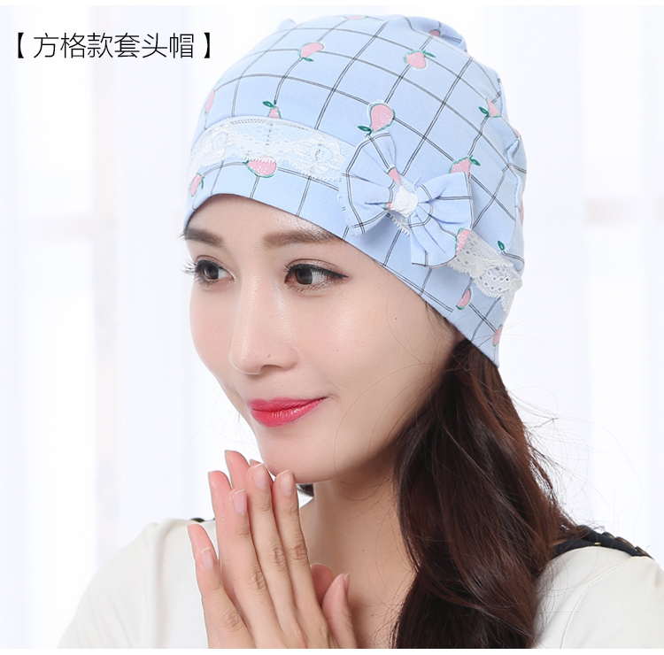 Mũ mùa xuân và mùa hè mỏng phần sau sinh mùa hè bà mẹ mùa xuân thoáng khí phụ nữ mang thai mũ turban mùa xuân và mùa thu cung cấp - Mũ thai sản / Vớ / Giày mũ mặt trăng cho đẹp
