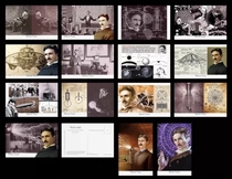 2021 Scientist Tesla’s Scientific Achievements Postcards Set of 16 904