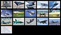 2022 Chinese Air Force Aircraft H-20 J-20 Double-seater J-35 Postcard 15 pieces 1 set 819B