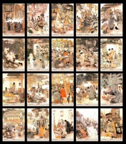 2021 Classic Literature Golden Vase Story Illustration Postcard Set of 40 Recommended