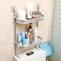 Toilet suction wall shelf washstand Wall-mounted toilet washstand storage toilet toilet rack on the toilet