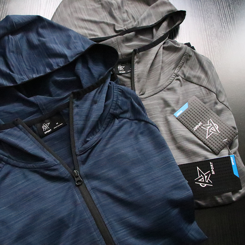 Clearance Sale: Men's Spring/Summer Lightweight Jacket, Casual Sports High-Elastic Quick-Dry Hooded Sweatshirt