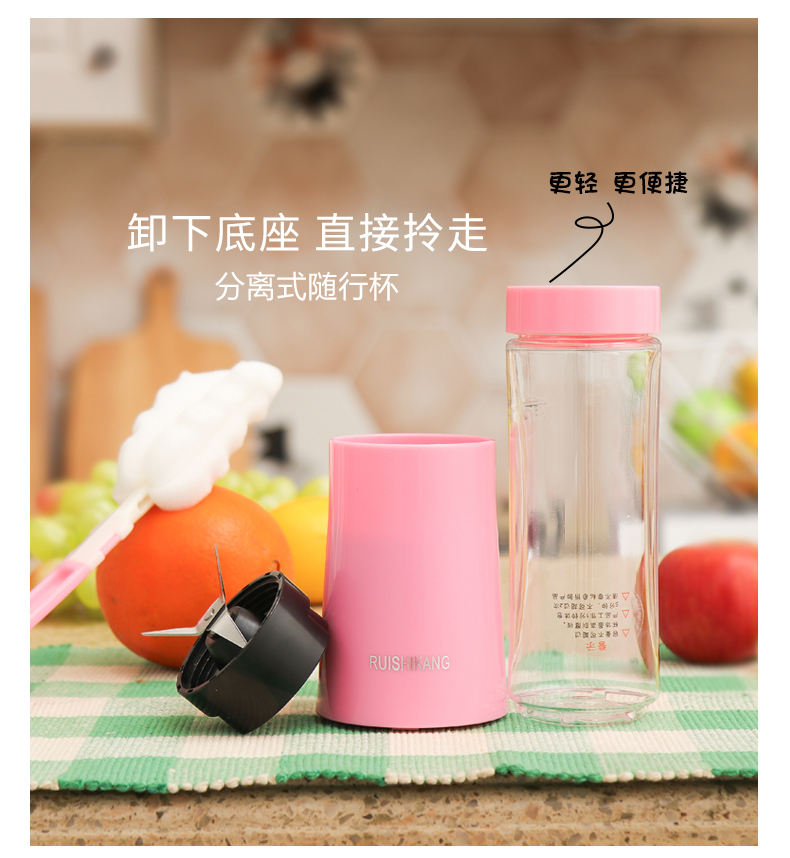 máy ép hoa quả Máy ép trái cây cầm tay Máy ép trái cây mini mini tự động dùng trong gia đình 0,68kg máy ép chậm mokkom