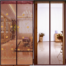 Home self-priming curtain partition curtain high-grade magnet Transparent non-perforated soft door curtain bedroom kitchen hanging curtain