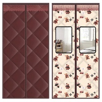 Winter magnetic suction warm household soundproof windshield winter thickened air conditioning windproof 2021 New hanging curtain cotton door curtain