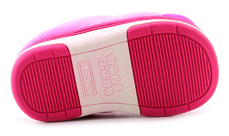 Pantoufles enfants en suède pour hiver - semelle caoutchouc - Ref 1006559 Image 12