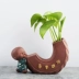 Sáng tạo hoa màu xanh bình hoa tím nước cát chậu hoa chậu sáng tạo nhà sư nhỏ hoa trang trí nhà - Vase / Bồn hoa & Kệ chậu thủy tinh treo tường Vase / Bồn hoa & Kệ