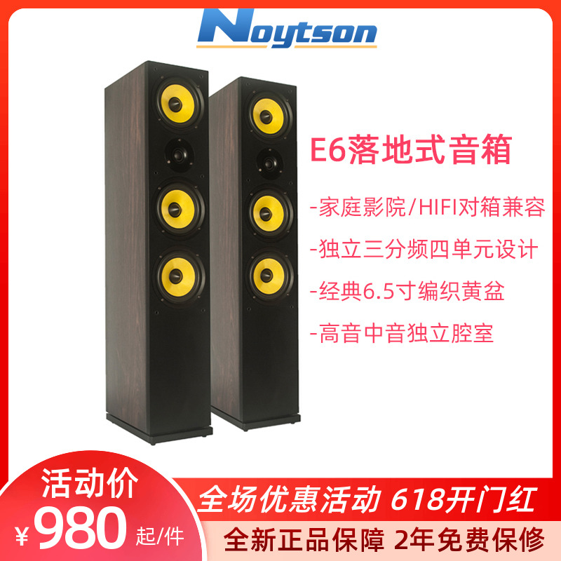 Noytson E6 floor-standing speaker HIFI fever pair home theater front main speaker