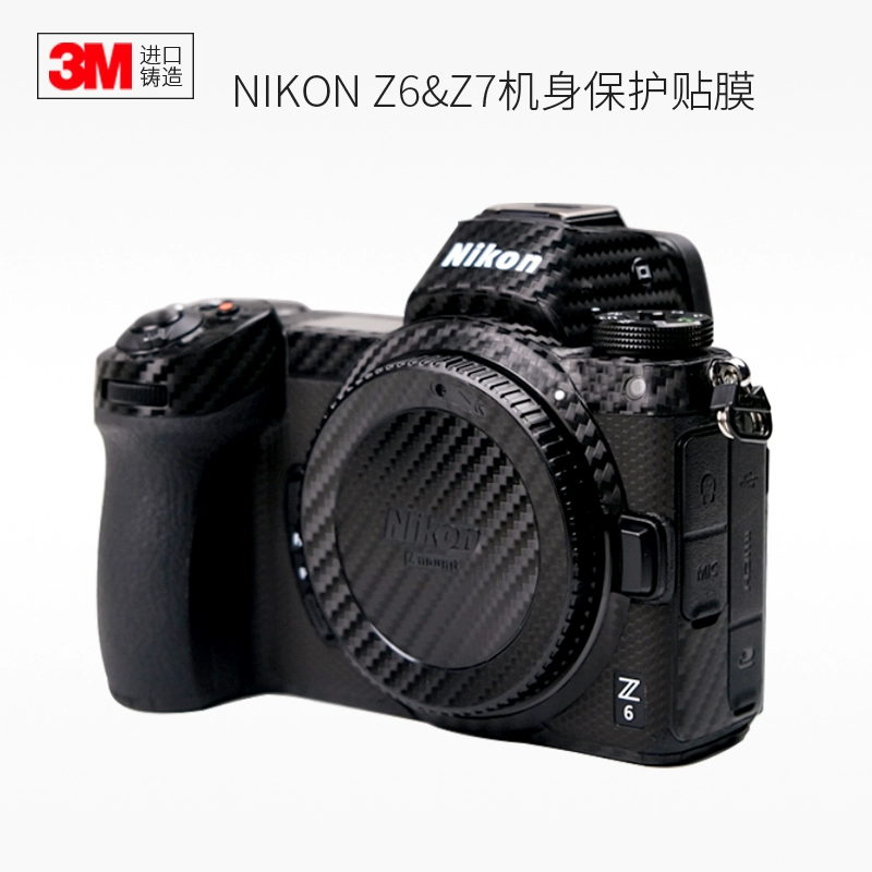 Máy ảnh cơ thể Nikon Z6 / Z7 Máy ảnh NIKON SLR bằng sợi carbon không gương dán màng bảo vệ bao gồm tất cả da 3M - Phụ kiện máy ảnh kỹ thuật số