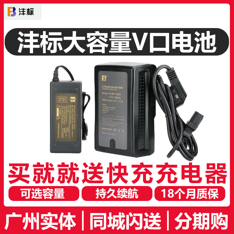 Feng standard Sony V port battery BP150W 190W 130W photography light fill light video light monitor