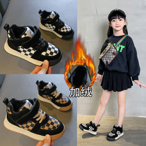 Outlets counters withdrew and cleared warehouses to pick up leaks childrens sneakers autumn and winter plus velvet boys and girls sports shoes medium and large childrens shoes