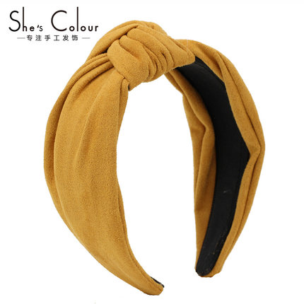 韩国宽边发箍头饰简约布艺甜美短发2018新款