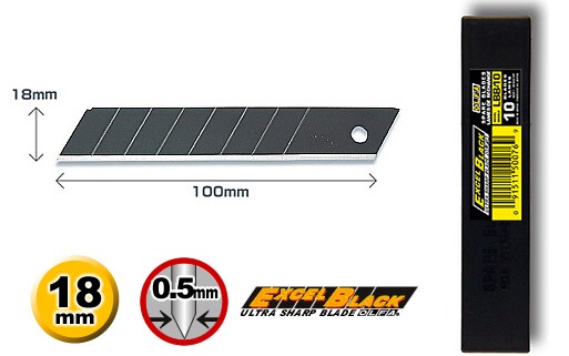 Imported Japan OLFA Europa LBB-10 18MM Large Mechanical knife Blade 0 5MM thickness super sharp