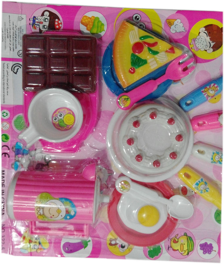 Trẻ em chơi nhà bánh cắt đồ chơi âm nhạc hoạt hình búp bê