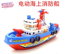 Electric Water Jet Water Jet Fire Boat Children Bath Water Steamship Army Ships Model Ground Stall Park Attractions Toys