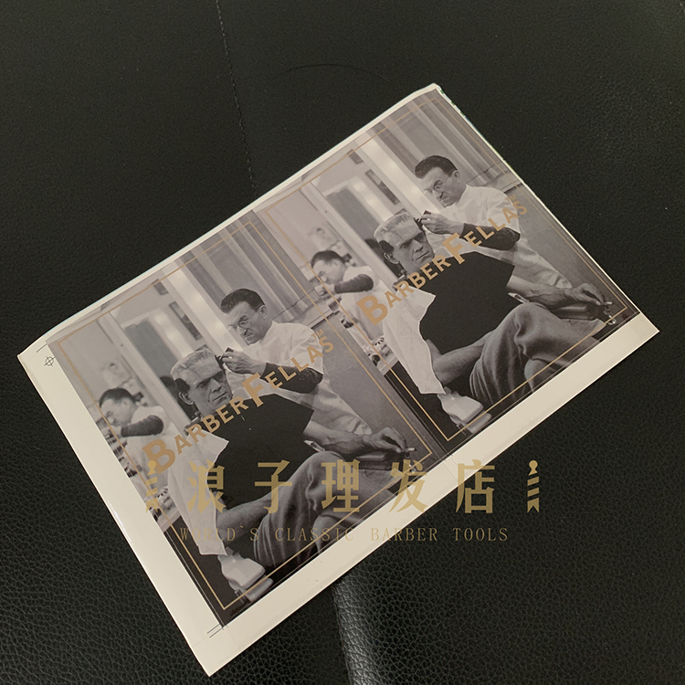 Barbershop Vintage Barber Shop Nostalgic Barber Shop Photo Sticker Single shot does not ship