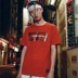Ins siêu lửa cotton ngắn tay áo mùa hè cặp vợ chồng hip hop lỏng đường phố tee áo sơ mi đôi thể thao ngắn T la bàn đồ đôi nam nữ hàn quốc Áo khoác đôi